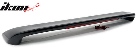 Fits 93-01 Subaru Impreza Sedan Coupe Rear Trunk Spoiler W/LED Light Gloss Black