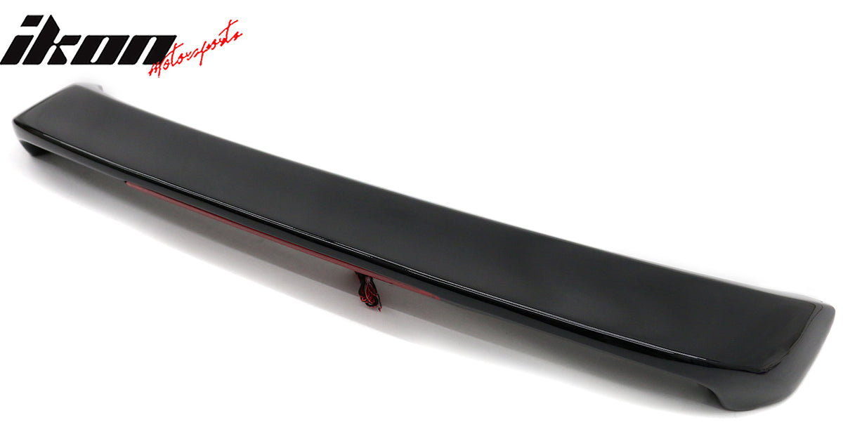 Fits 93-01 Subaru Impreza Sedan Coupe Rear Trunk Spoiler W/LED Light Gloss Black