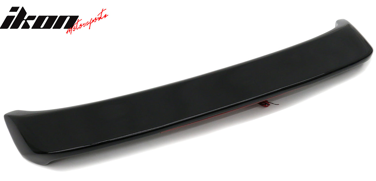 Fits 93-01 Subaru Impreza Sedan Coupe Rear Trunk Spoiler W/LED Light Gloss Black