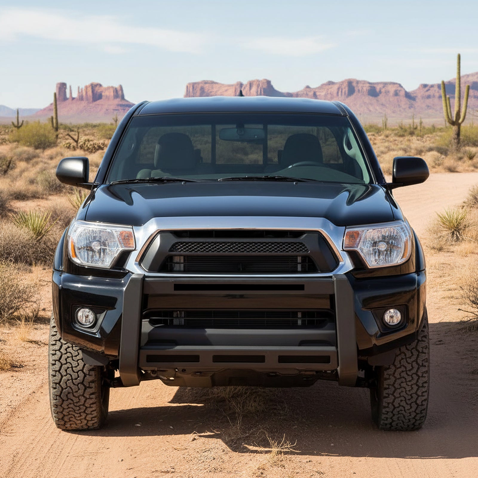 Fits 05-15 Toyota Tacoma Bull Bar Front Brush Push Bumper Grille Guard Protector