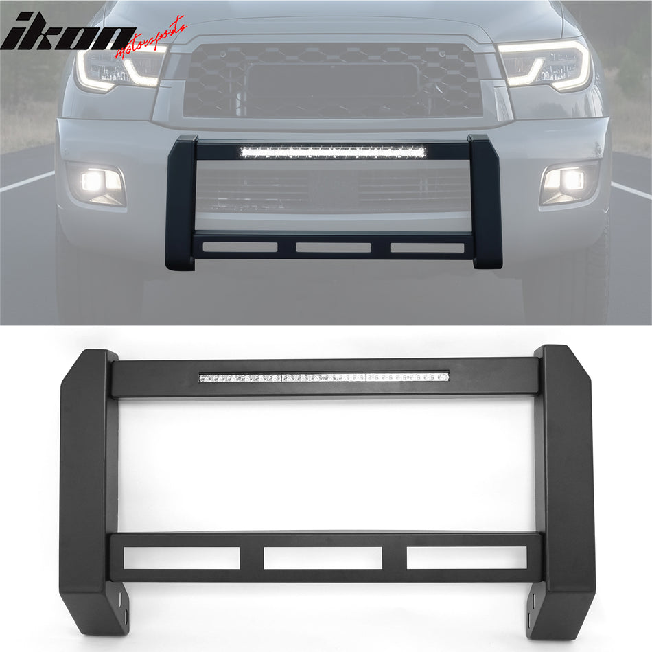 2007-2021 Toyota Tundra 2008-2022 Sequoia Bull Bar Grille Guard W/LED