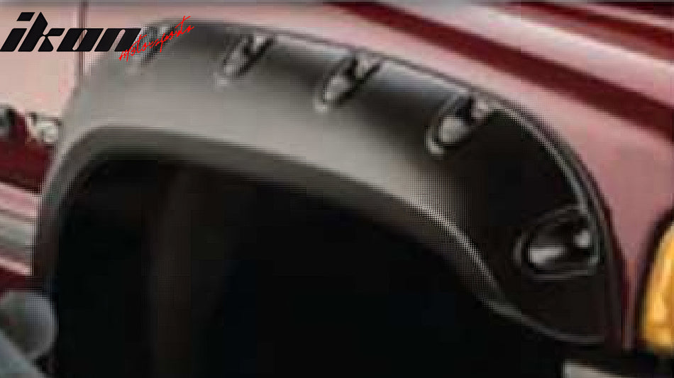 1994-2001 Dodge Ram Bolt Style Fender Flares Textured Finish ABS Plastic
