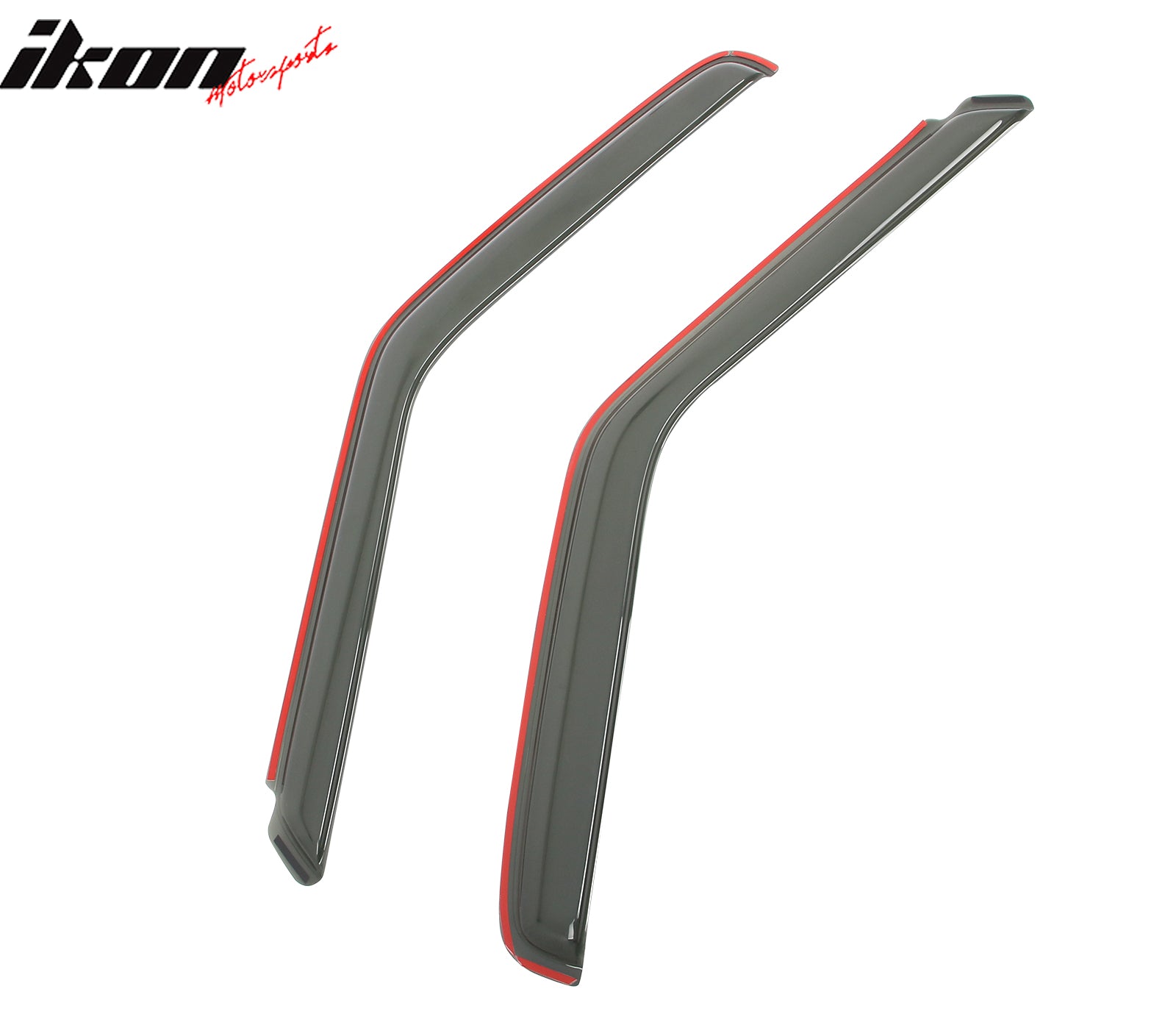 IKON MOTORSPORTS In Channel Window Visors Compatible with 94-03 Chevy S10 GMC Sonoma 95-05 Blazer 95-01 Jimmy 96-00 Isuzu Hombre, Acrylic Smoke/Tinted Rain Guards, Side Window Wind Deflectors 2PCS