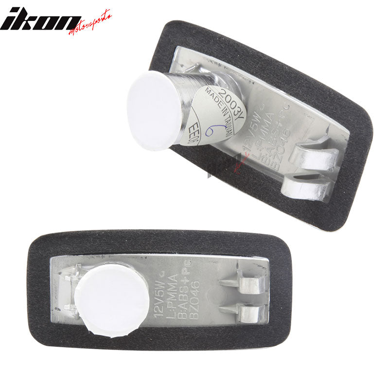 Fits 95-99 Benz S Class Clear Front Bumper Side Marker Light Lamp