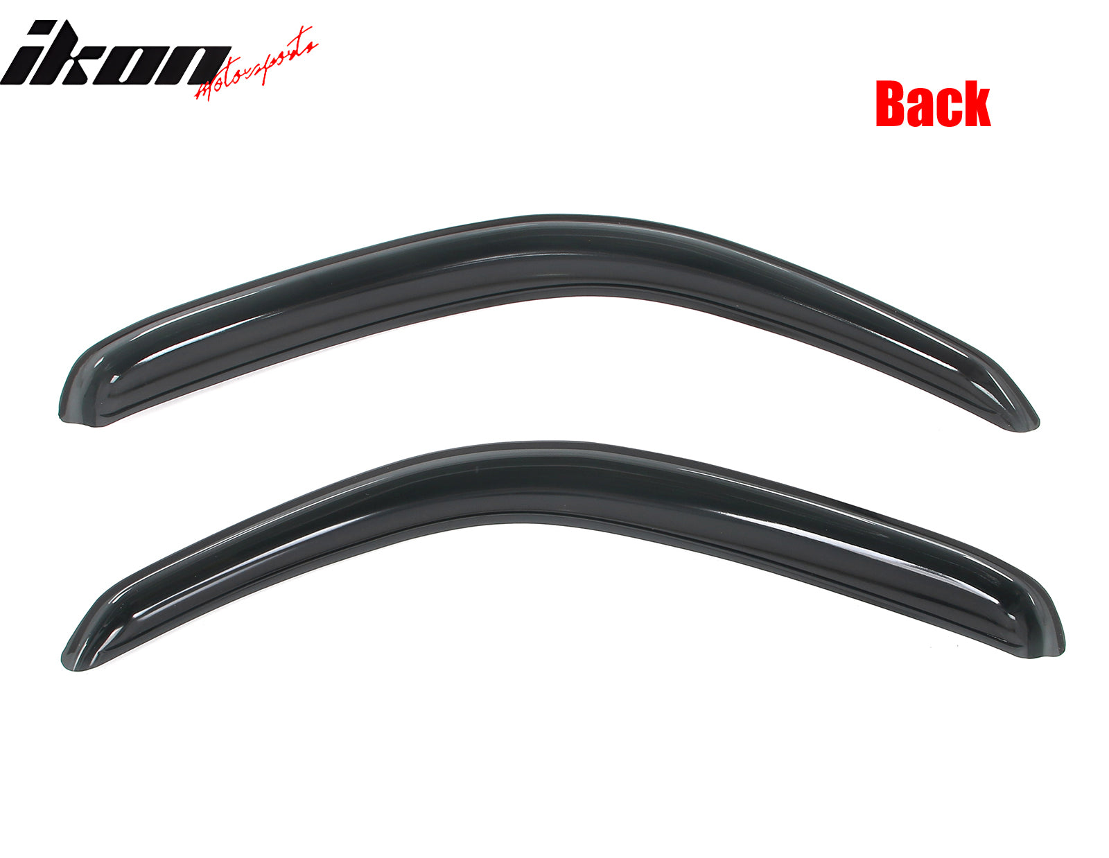 Fits 95-04 Toyota Tacoma Standard Cab In-Channel Window Visor Acrylic Rain Shade