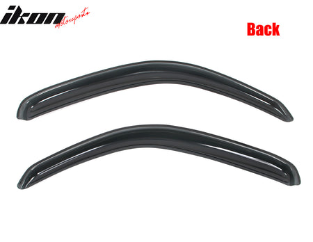 Fits 95-04 Toyota Tacoma Standard Cab In-Channel Window Visor Acrylic Rain Shade