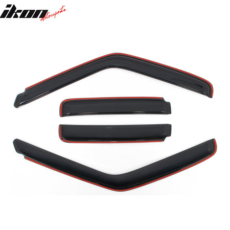 Fits 95-05 GMC Jimmy Chevy Blazer 4Dr In-Channel Window Visors Acrylic Deflector