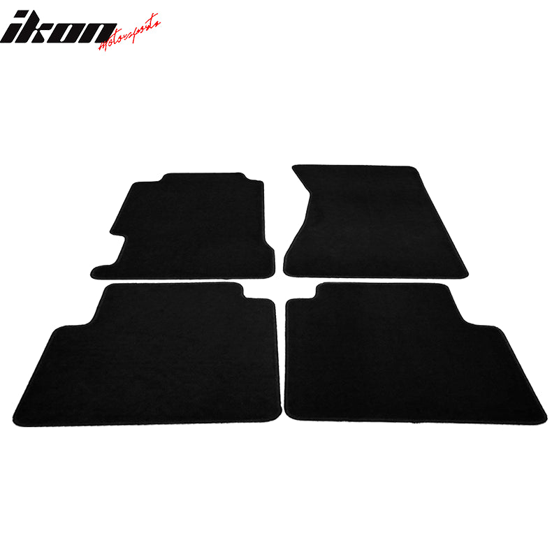 Fit 96-98 Acura TL Driver Passenger Floor Mats Carpet Nylon Black