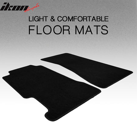 Fit 96-98 Acura TL Driver Passenger Floor Mats Carpet Nylon Black