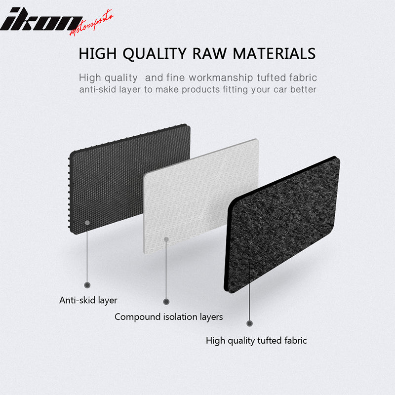 Fit 96-98 Acura TL Driver Passenger Floor Mats Carpet Nylon Black