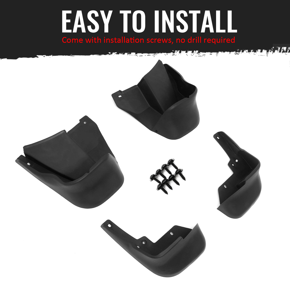 Fits 96-98 Honda Civic Coupe Sedan Fender Mud Flaps Wheel Arch Splash Guards PP