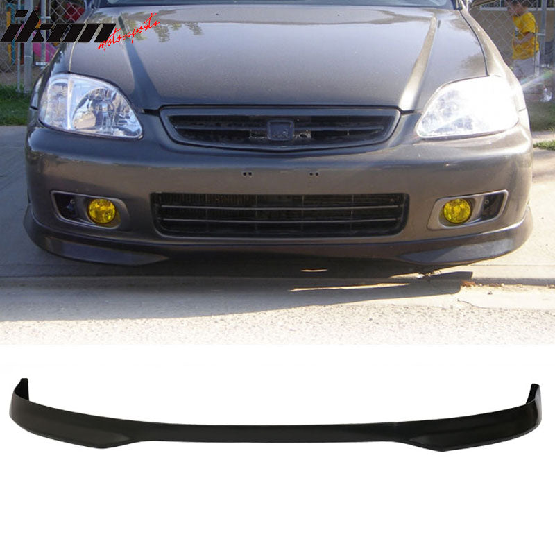 Compatible With Honda Civic 96-98 2 4Dr PP Front + Rear Bumper Lip