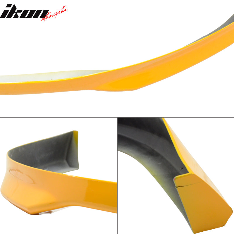 Fits 96-98 Honda Civic EK TR Type R Front Bumper Lip Spoiler PU Orange Splitter