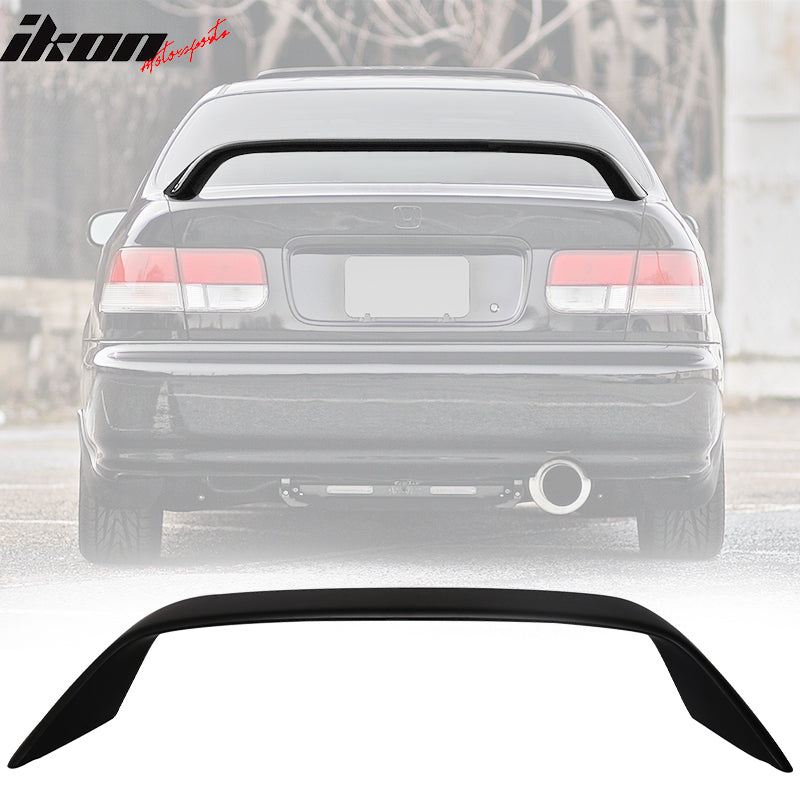 Rear Spoiler Wing for Honda Civic Coupe EM2 Type R 1996-2000 Black ABS