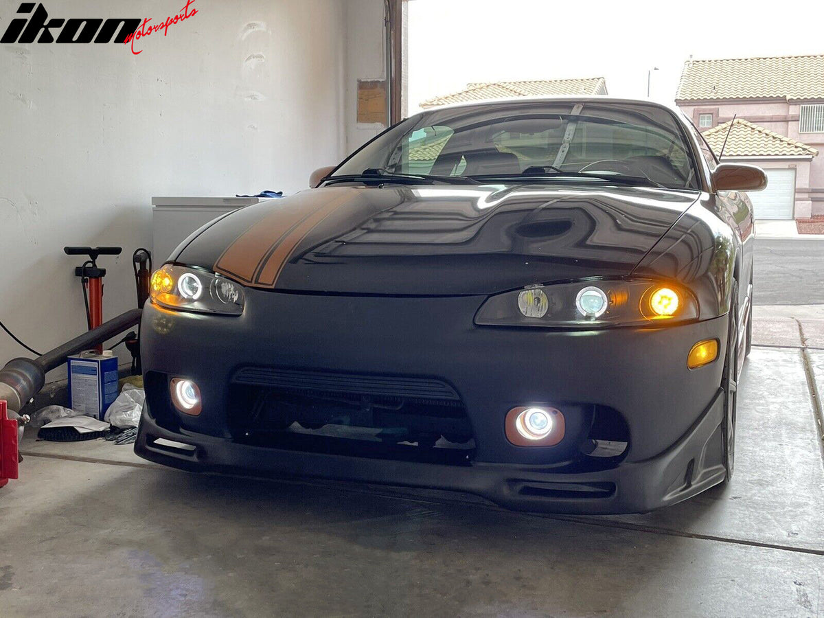 Fits 97-99 Mitsubishi Eclipse JDM Sport Style PU Front Bumper Lip Chin Spoiler