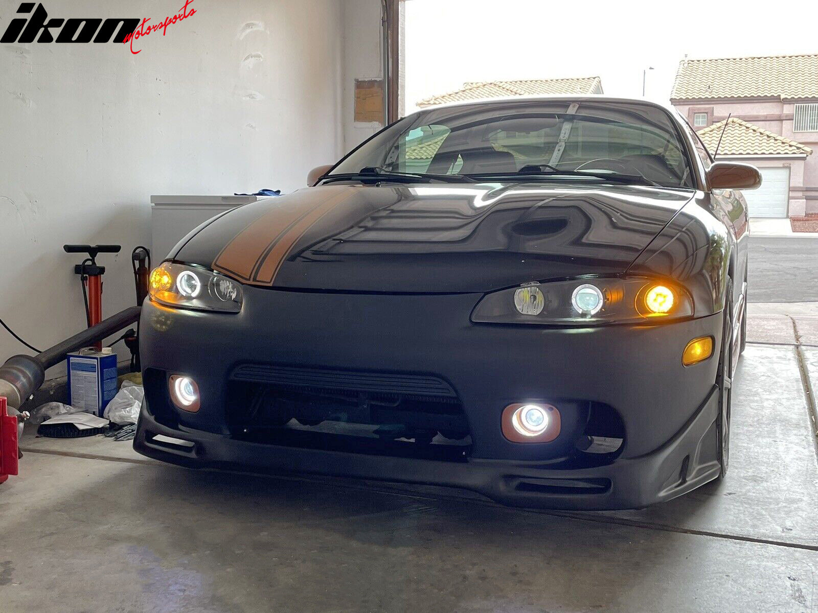 Fits 97-99 Mitsubishi Eclipse JDM Sport Style PU Front Bumper Lip Chin Spoiler