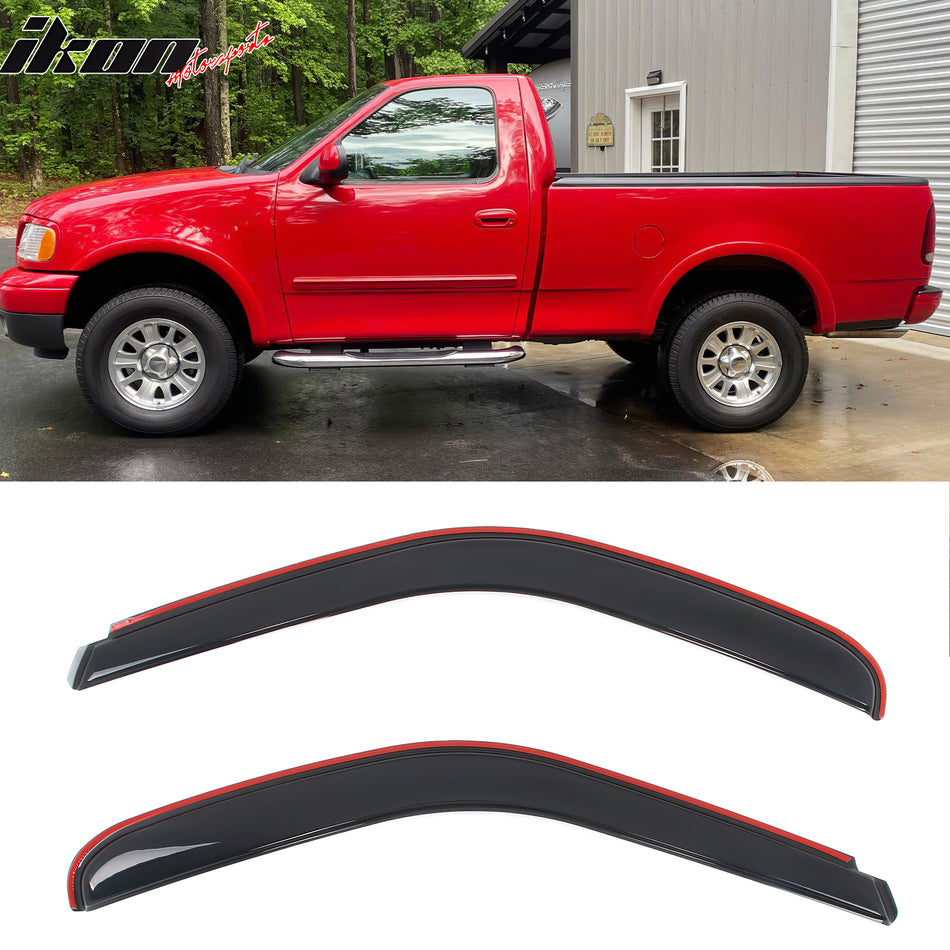 1997-1999 Ford F250& 97-03 F150 Standard Cab In-channel Window Visors
