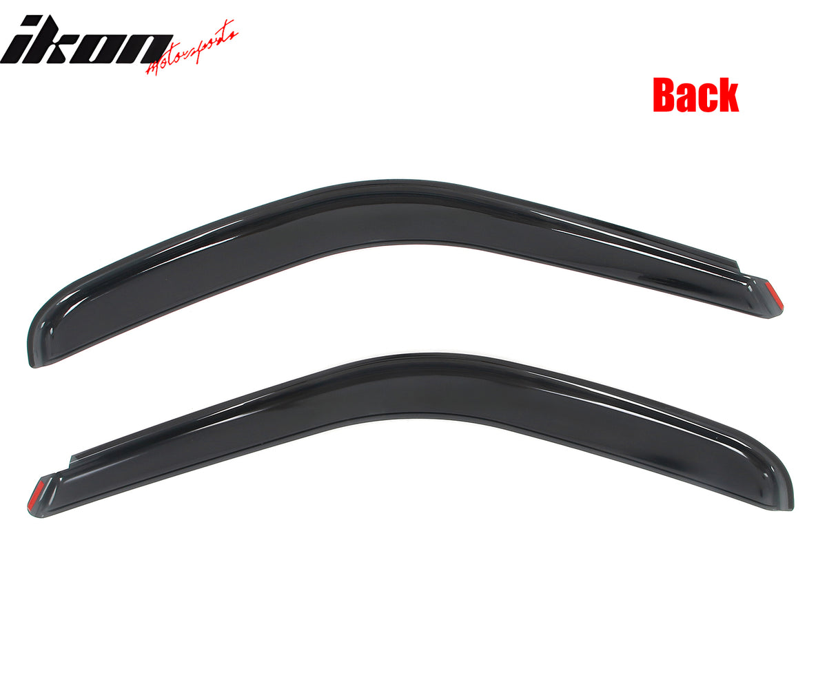 Fits 97-99 Ford F250& 97-03 F150 Standard Cab In-channel Window Visor Rain Shade