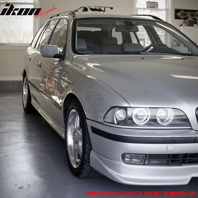 Fits 97-00 BMW E39 5 Series Front Bumper Lip Spoiler Unpainted