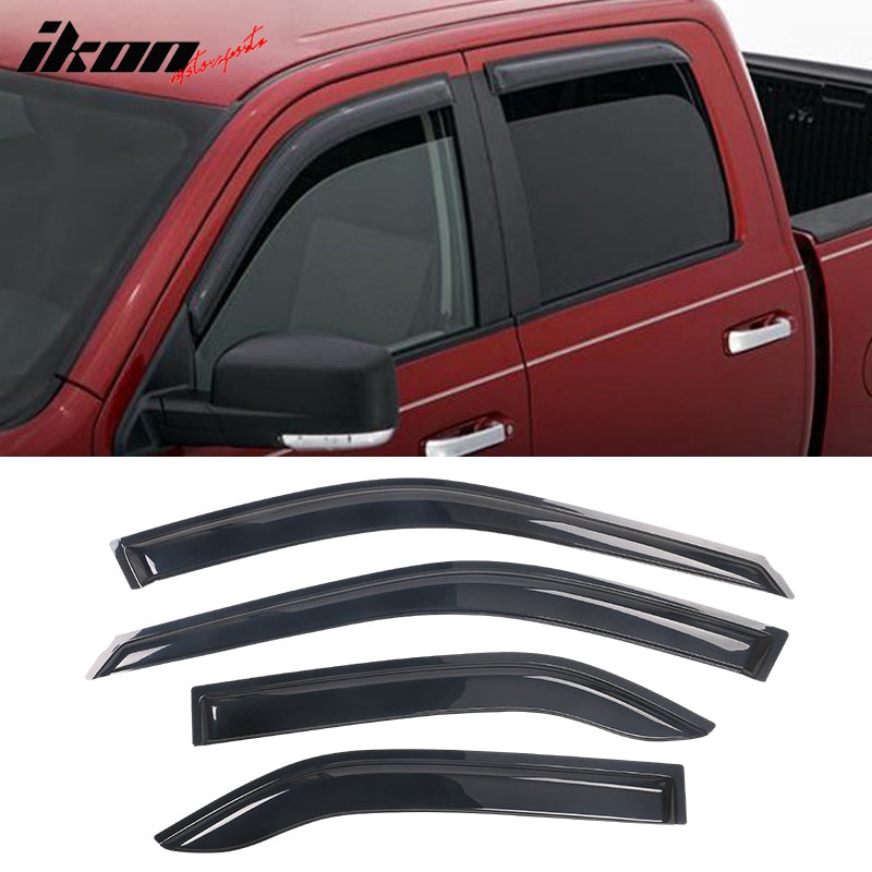 1997-2001 Mitsubishi Mirage Sedan Slim Style Acrylic Window Visors 4PC