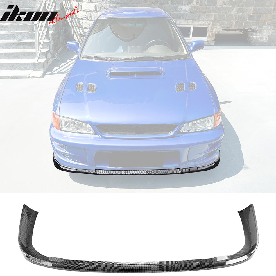 1997-2001 Subaru Impreza STI Carbon Fiber Print Front Bumper Lip PP