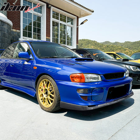 For 97-01 Impreza STI Style Front Bumper Lip Chin Splitter PP Carbon Fiber Print