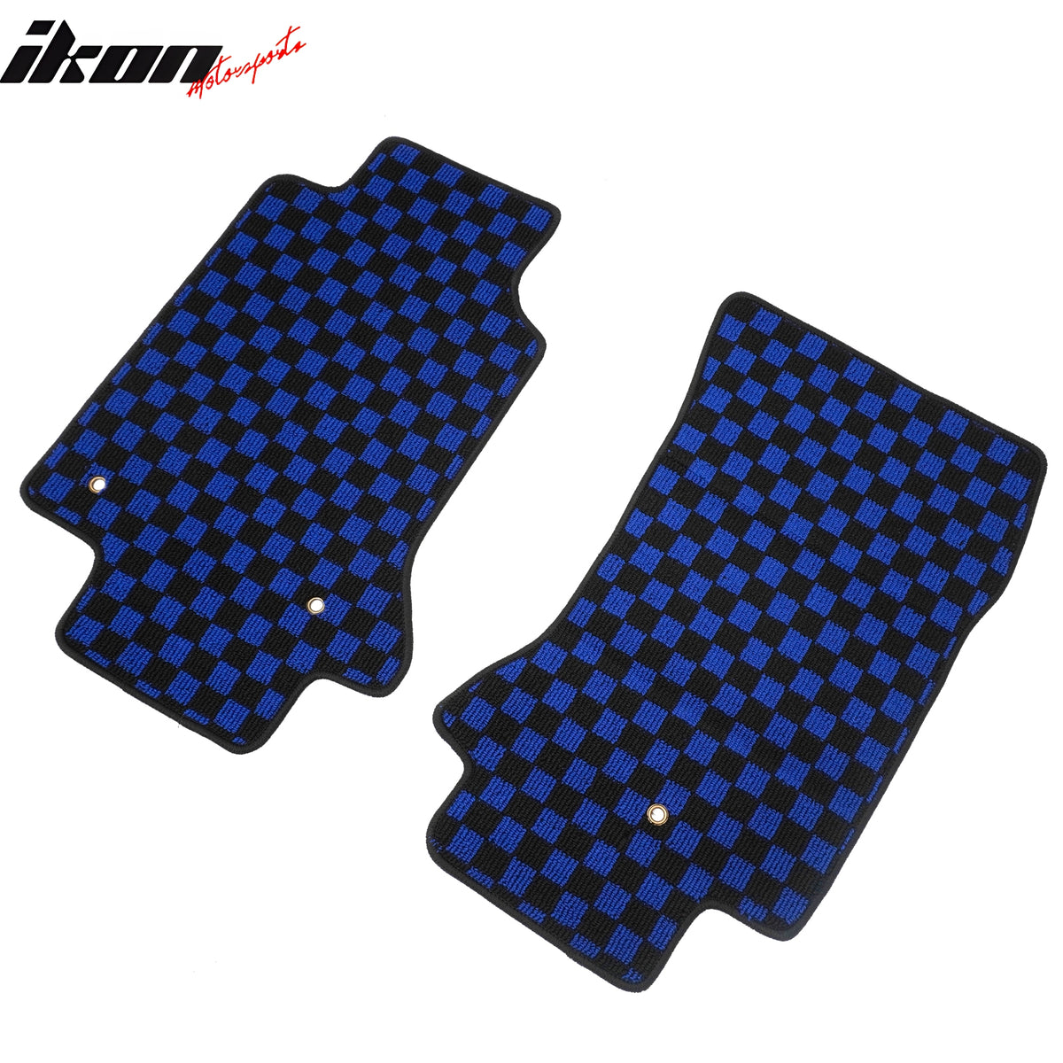 Fits 97-04 Chevrolet Corvette Car Floor Mats Checkered Carpets Black Blue Plaid
