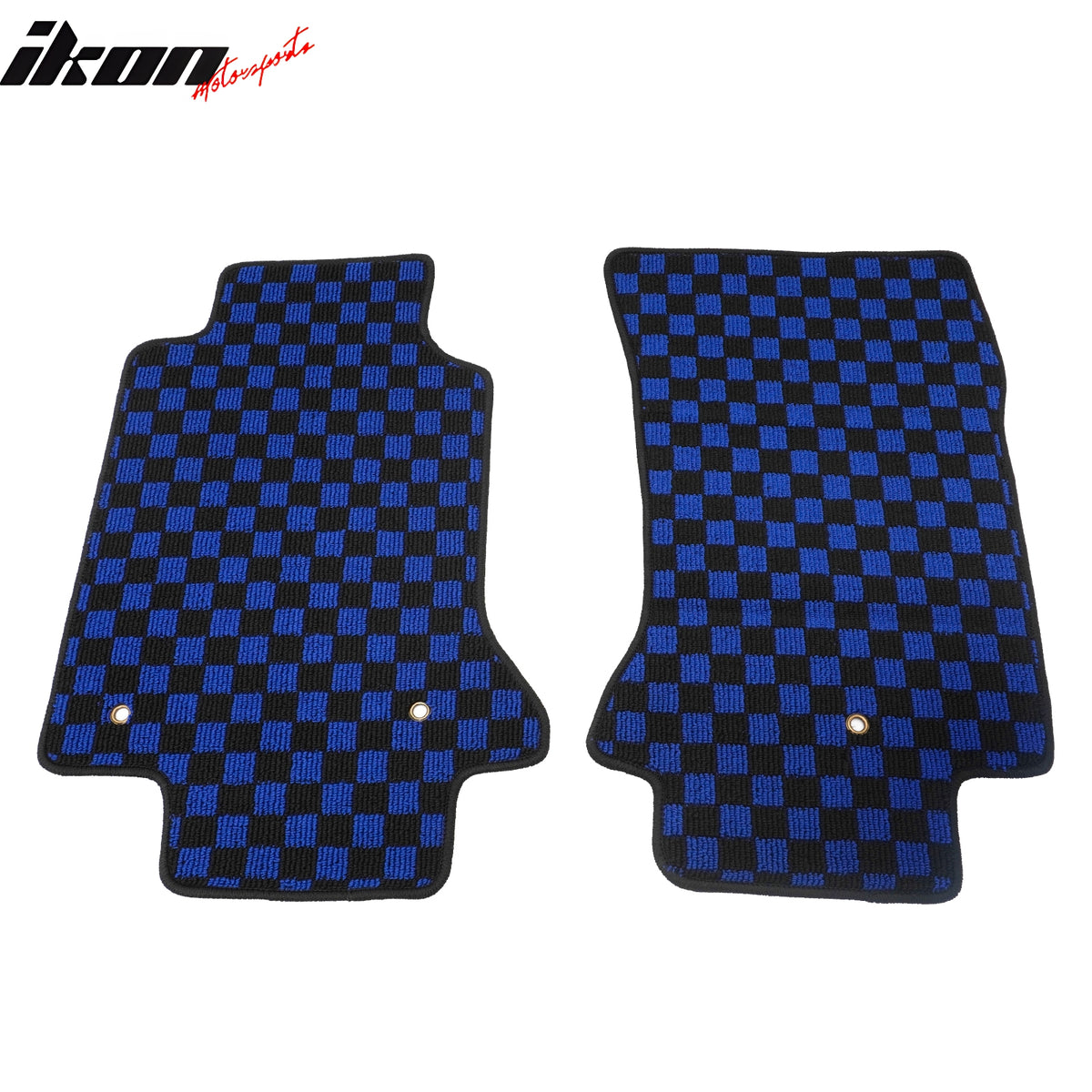 Fits 97-04 Chevrolet Corvette Car Floor Mats Checkered Carpets Black Blue Plaid