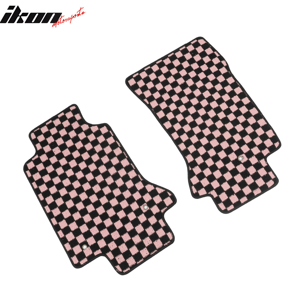 Fits 97-04 Chevrolet Corvette Car Floor Mats Checkered Carpets Black Pink Plaid