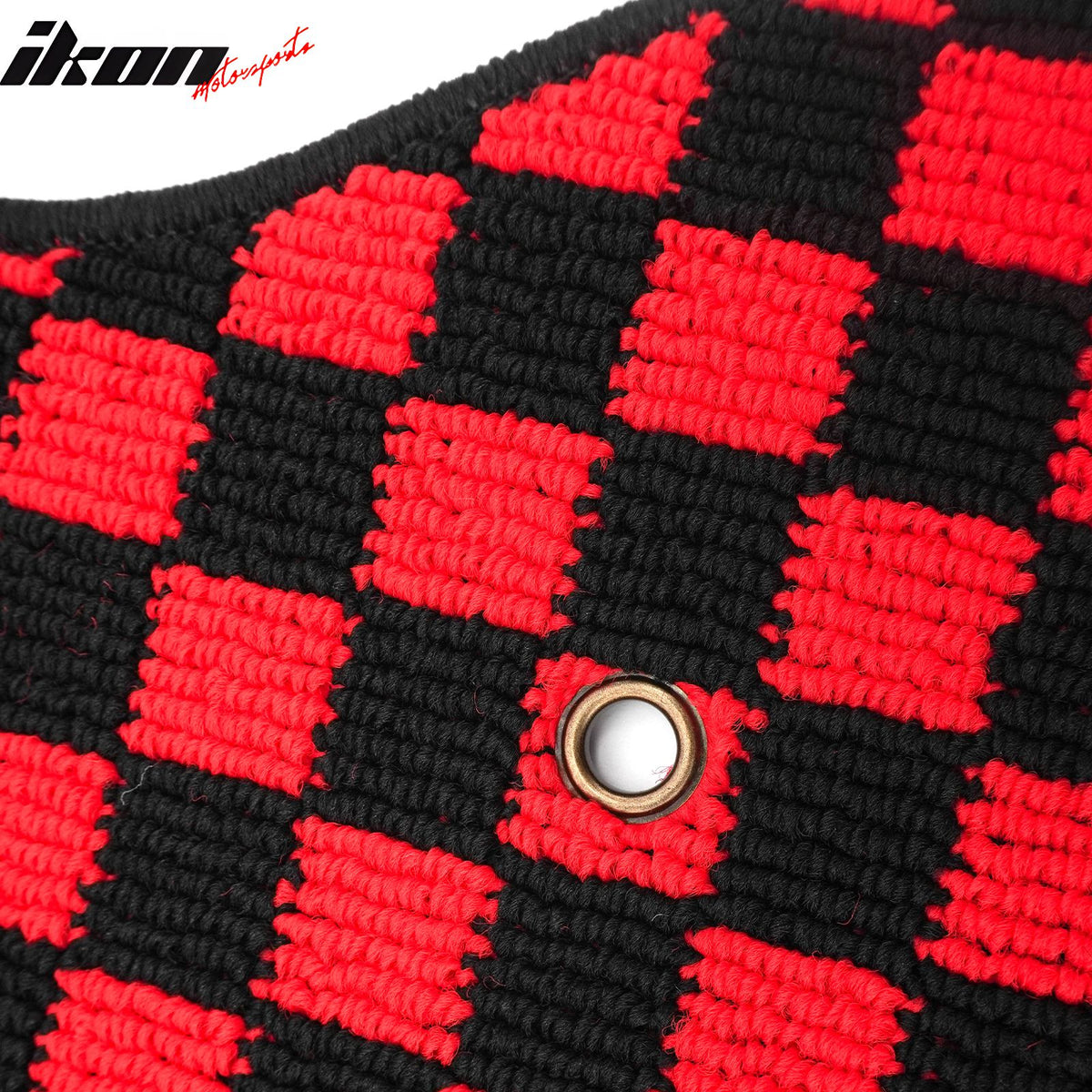 Fits 97-04 Chevrolet Corvette Car Floor Mats Checkered Carpets Black Red Plaid