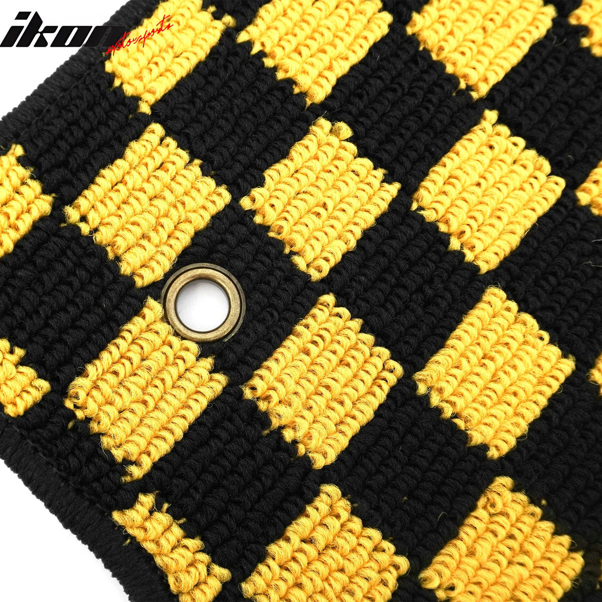 Fits 97-04 Chevrolet Corvette Car Floor Mats Checkered Carpet Black Yellow Plaid