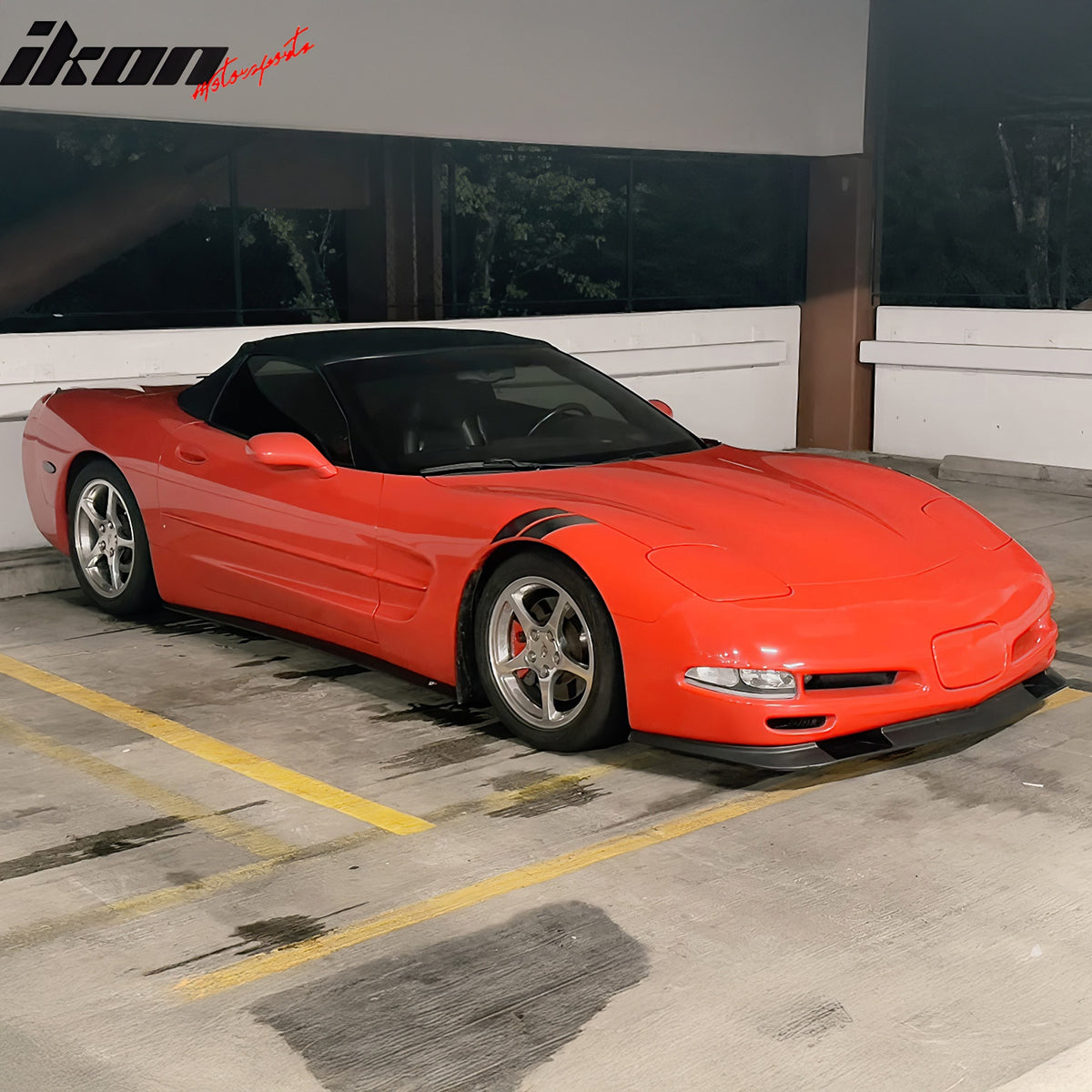 Fits 97-04 Chevy Corvette C5 ZR1 V2 Style Front Bumper Lip Spoiler Splitter PU