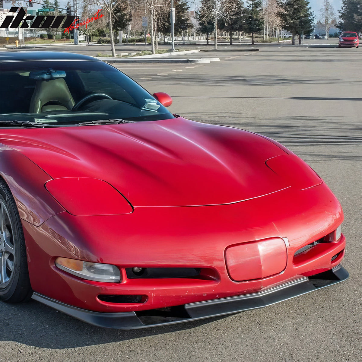 Fits 97-04 Chevy Corvette C5 ZR1 V2 Style Front Bumper Lip Spoiler Splitter PU
