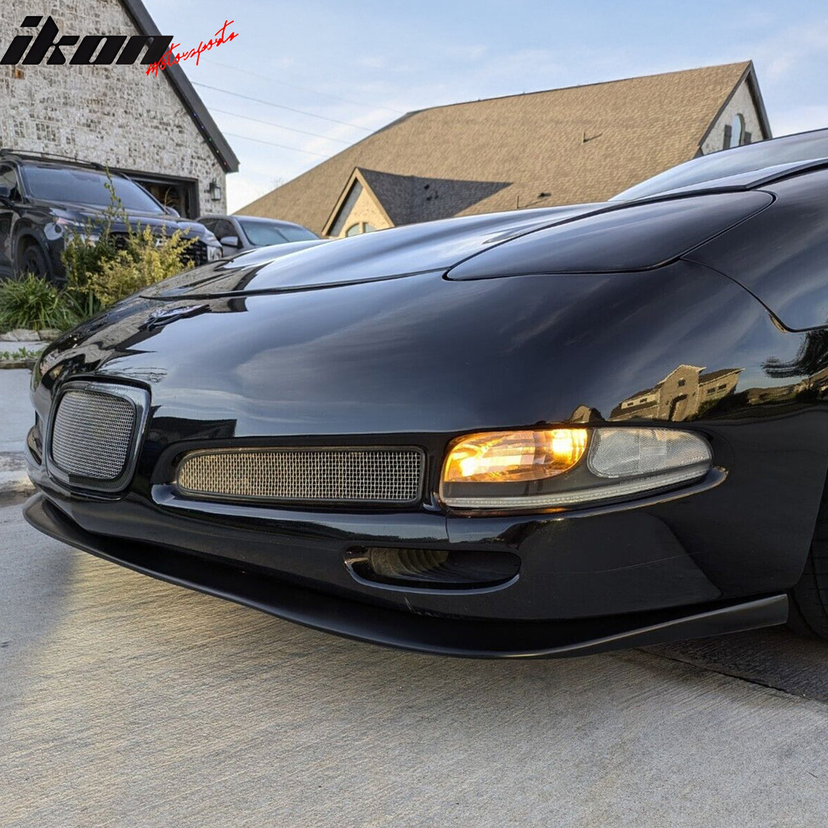 Fits 97-04 Chevrolet Corvette CS Style Front Bumper Lip Spoiler Kit Unpainted PU