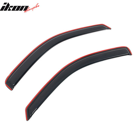 Fits 97-04 Dodge Dakota Standard Cab Window Visors In-Channel Rain Shade 2PCS