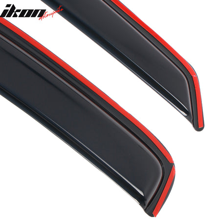 Fits 97-04 Dodge Dakota Standard Cab Window Visors In-Channel Rain Shade 2PCS