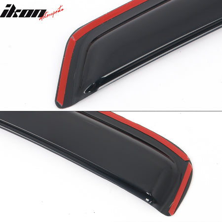 Fits 97-04 Dodge Dakota Standard Cab Window Visors In-Channel Rain Shade 2PCS