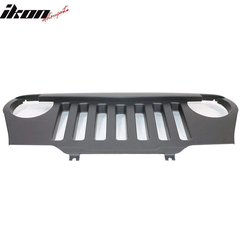 Fits 97-06 Jeep Wrangler TJ V1 Style Angry Bird Front Hood Grille - ABS