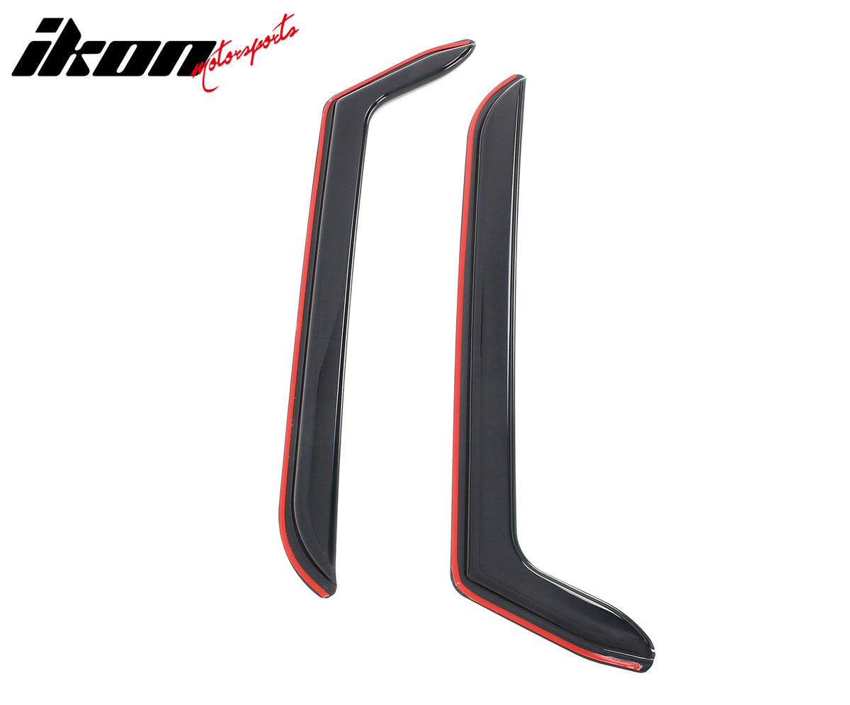 Fits 97-06 Jeep Wrangler In-channel Window Visor Acrylic Side Door Deflector 2PC