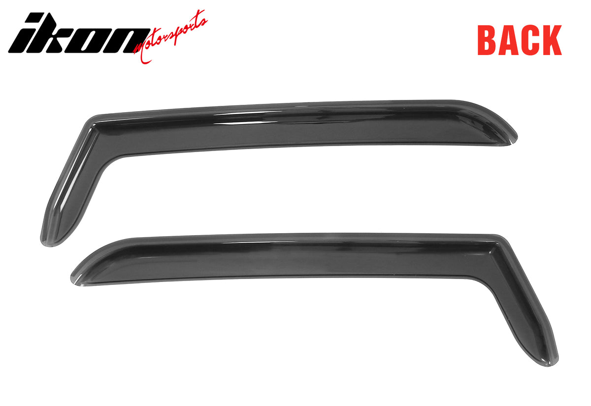 Fits 97-06 Jeep Wrangler In-channel Window Visor Acrylic Side Door Deflector 2PC