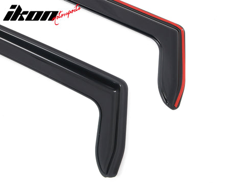 Fits 97-06 Jeep Wrangler In-channel Window Visor Acrylic Side Door Deflector 2PC