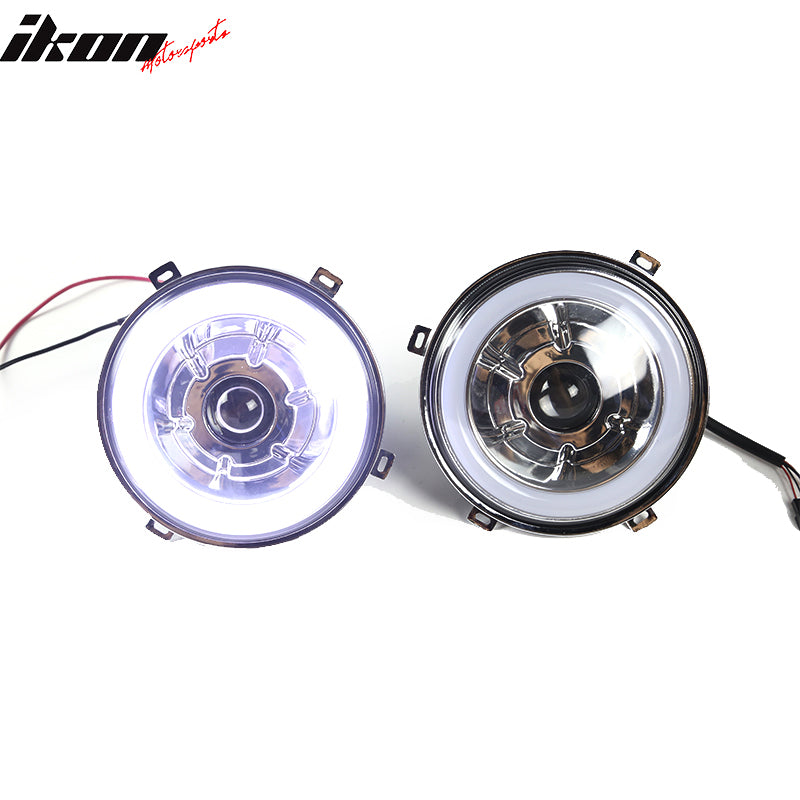 Fits 97-16 Jeep Wrangler 7" Round LED Projector Headlights Signal