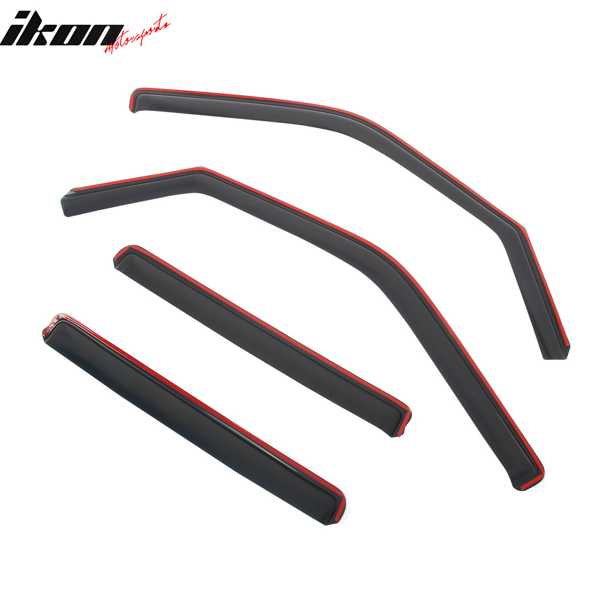 IKON MOTORSPORTS In Channel Window Visors Compatible with 1997-2017 Ford Expedition 1998-2017 Lincoln Navigator, Acrylic Smoke Rain Guards, Side Window Wind Deflectors 4PCS
