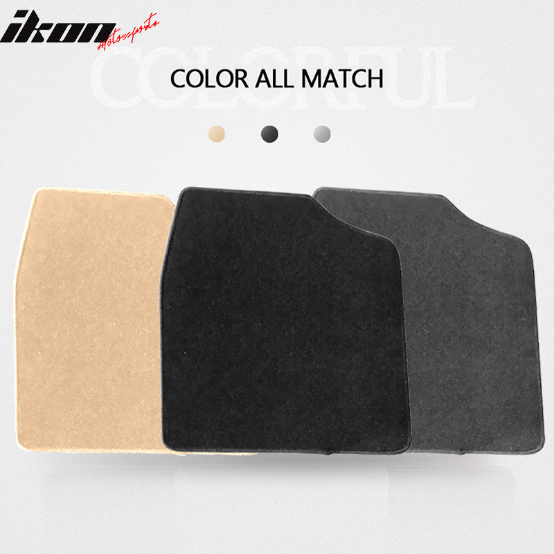 Fits 98-03 Toyota Sienna Black Nylon Front Rear Floor Mats + Trunk Cargo Carpets