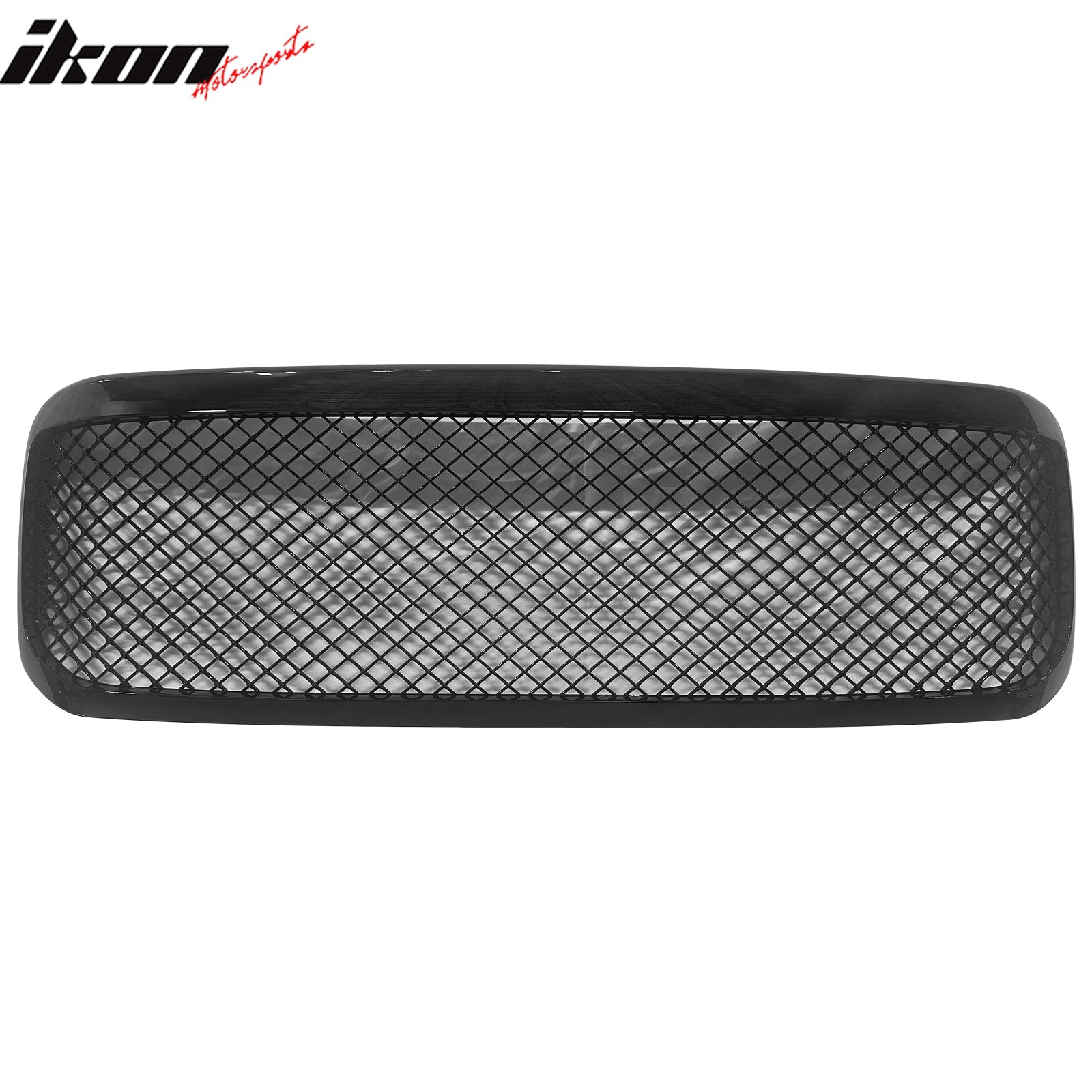 1999 - 2004 Ford F - 250 Diamond Mesh Style Gloss Black Front Upper GrilleIkon Motorsports