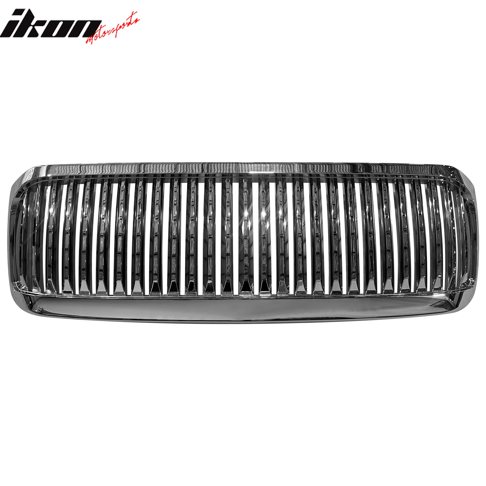 1999 - 2004 Ford F - 250 F250 Vertical Style Chrome Front Upper Grille ABSIkon Motorsports