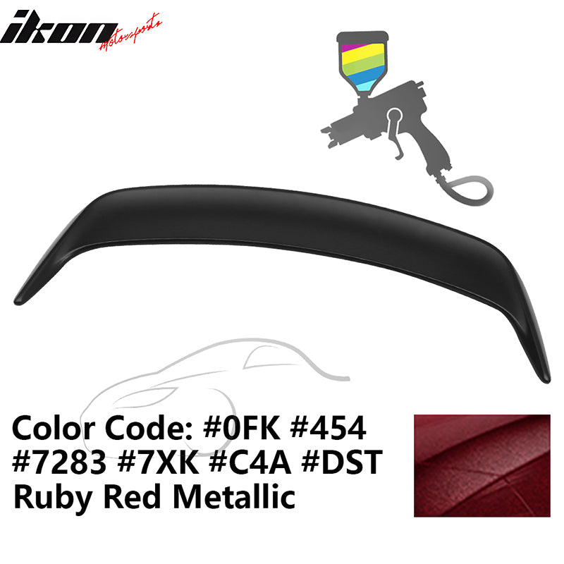 1999-2004 Ford Mustang OE #0FK Ruby Red Metallic Trunk Spoiler ABS