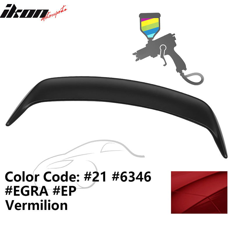 1999-2004 Ford Mustang OE Style #21 Vermilion Trunk Spoiler ABS