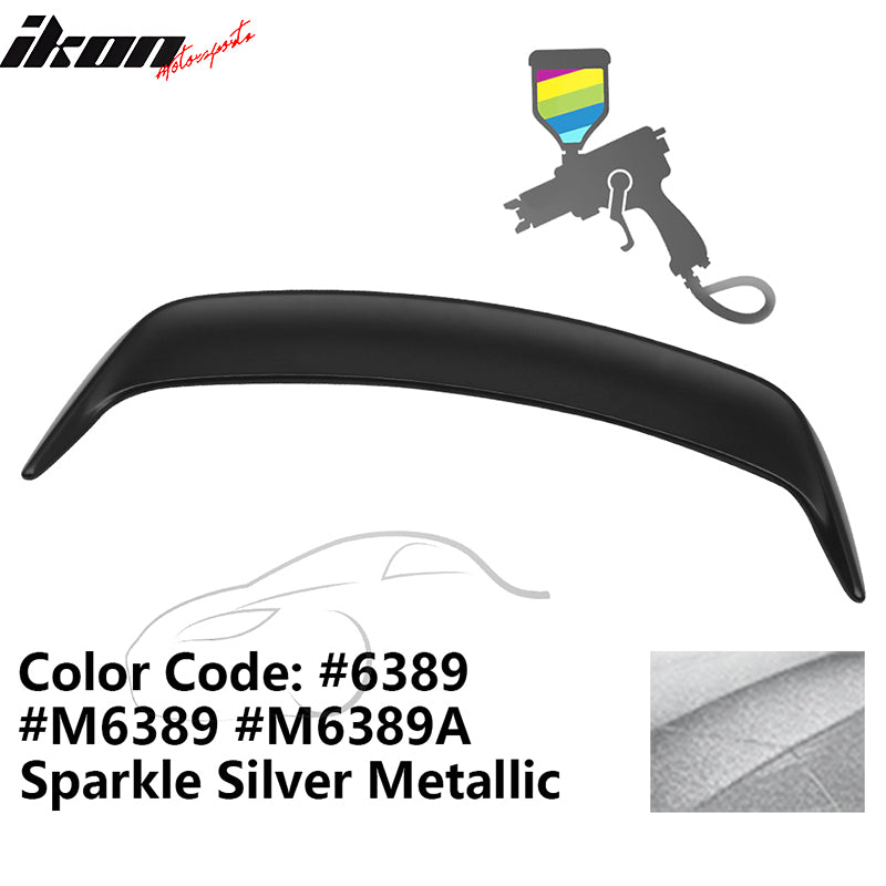 1999-2004 Ford Mustang OE Style #6389 Sparkle Silver Trunk Spoiler ABS