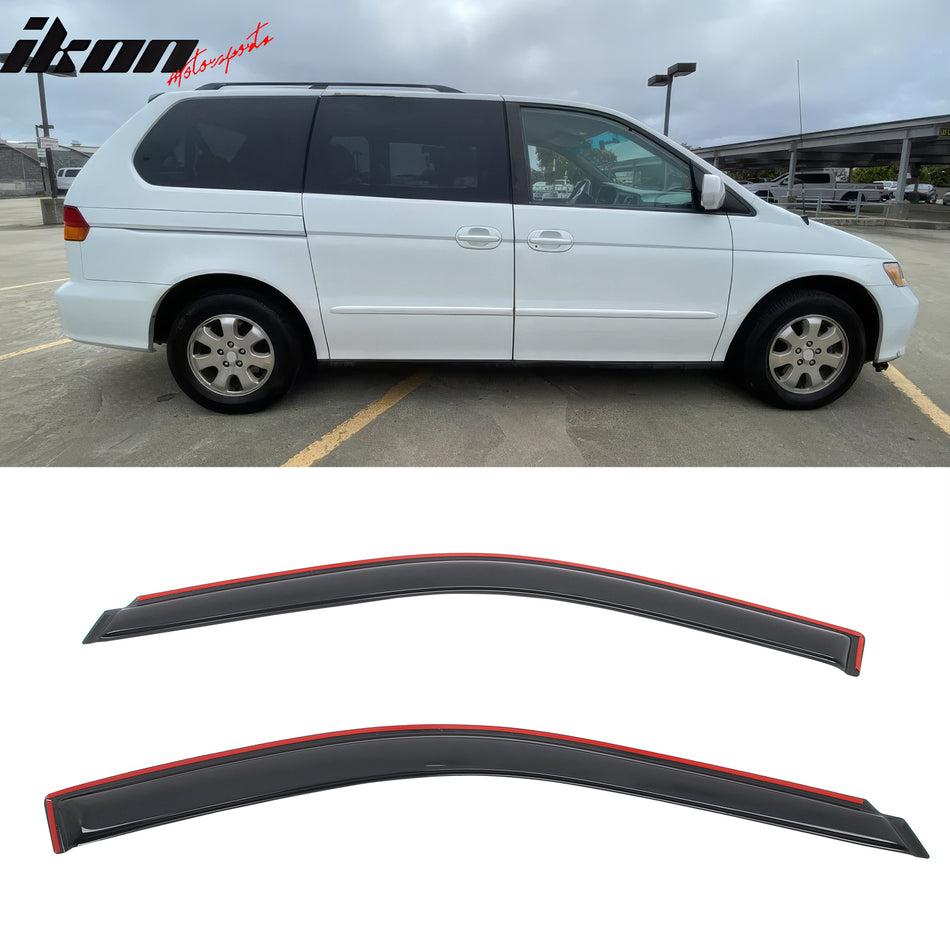 1999-2004 Honda Odyssey In Channel Window Visors Deflectors 2PCS